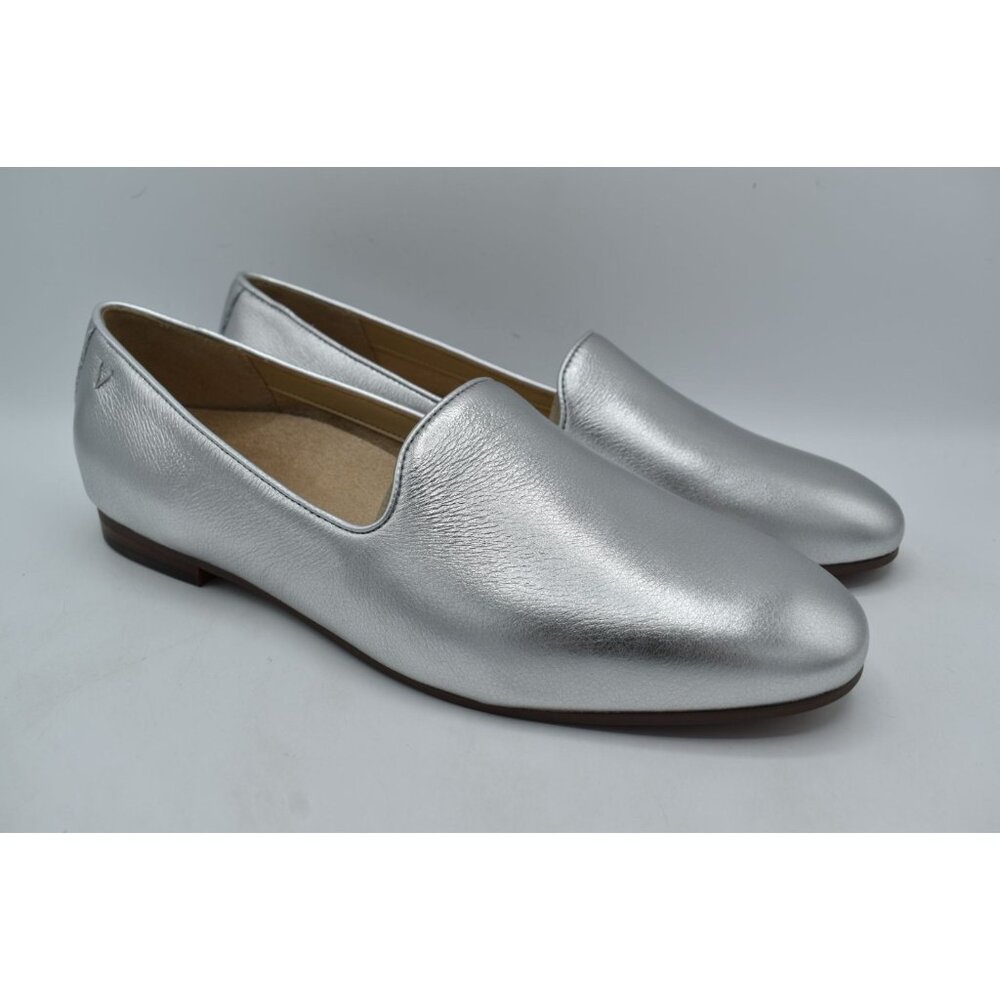 Vionic Womens Size 10 Willa II Silver Metallic Slip On Comfort Loafer Shoes - Picture 4 of 13